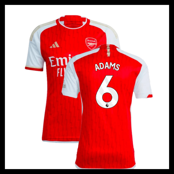 Billige Fodboldtrøjer Arsenal 2023-2024 ADAMS #6 Hjemmebanetrøje