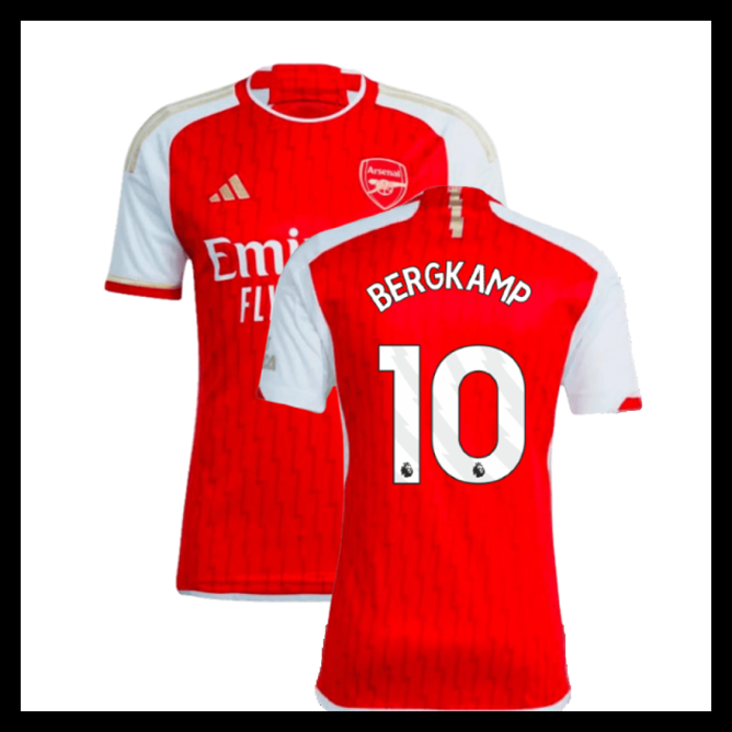 Billige Fodboldtrøjer Arsenal 2023-2024 BERGKAMP #10 Hjemmebanetrøje