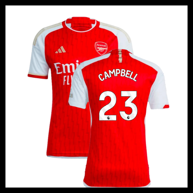 Billige Fodboldtrøjer Arsenal 2023-2024 CAMPBELL #23 Hjemmebanetrøje
