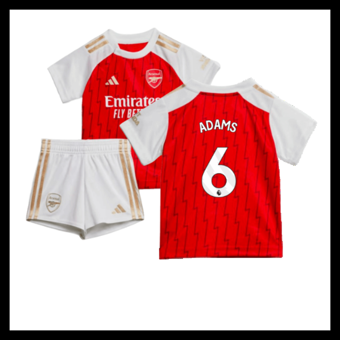Billige Fodboldtrøjer Arsenal 2023-2024 Børn ADAMS #6 Hjemmebanetrøje