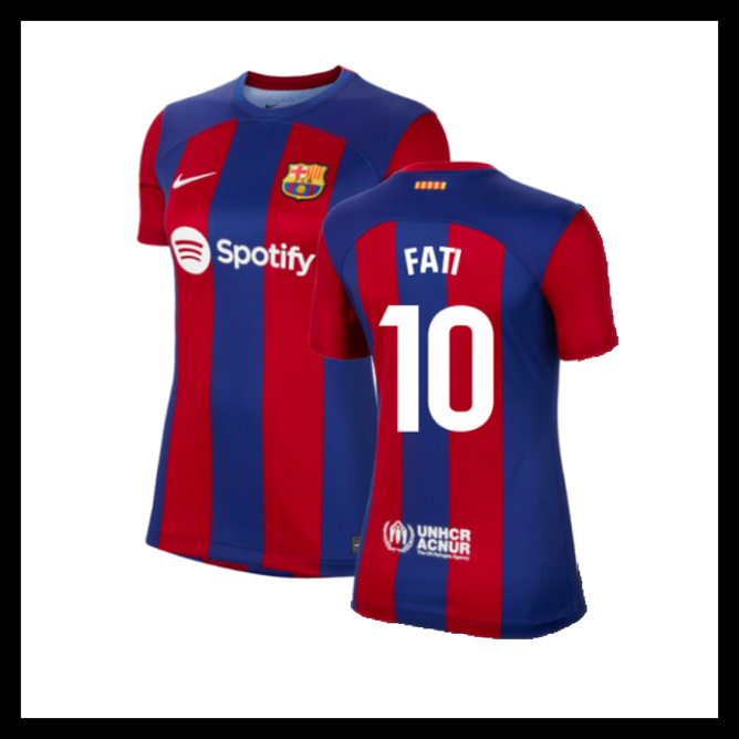Billige Fodboldtrøjer Barcelona 2023-2024 Dame FATI #10 Hjemmebanetrøje