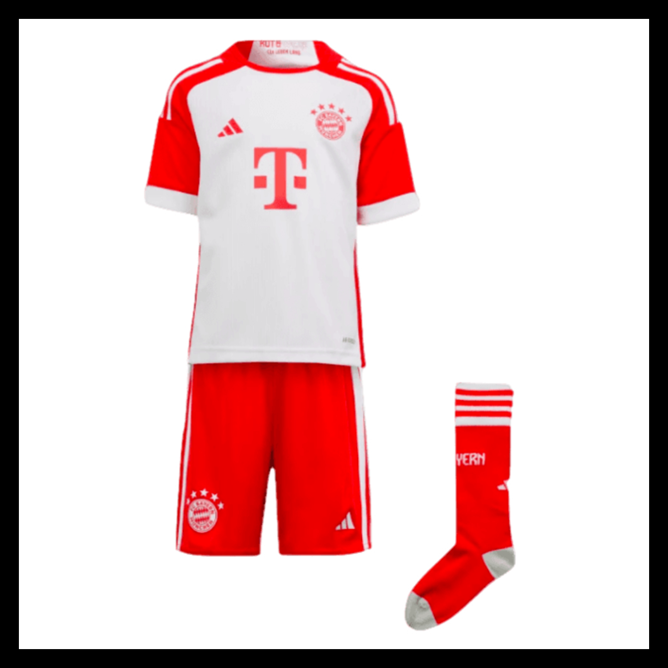 Billige Fodboldtrøjer Bayern München 2023-2024 Børn Hjemmebanetrøje