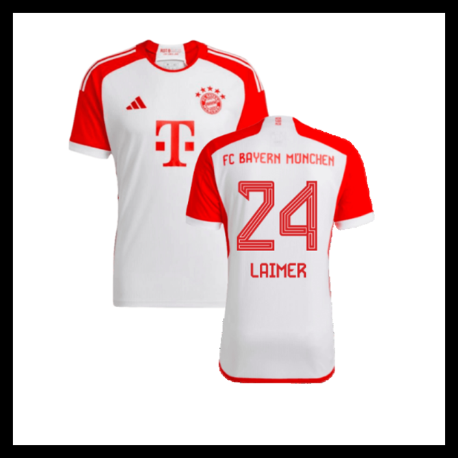Billige Fodboldtrøjer Bayern München 2023-2024 LAIMER #24 Hjemmebanetrøje