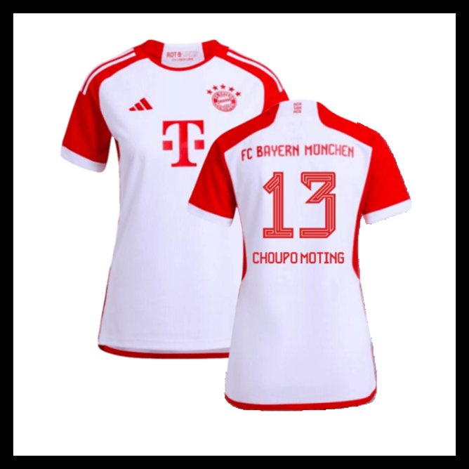 Billige Fodboldtrøjer Bayern München 2023-2024 Dame CHOUPO MOTING #13 Hjemmebanetrøje