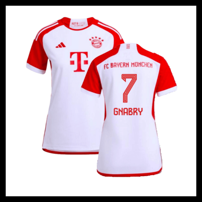 Billige Fodboldtrøjer Bayern München 2023-2024 Dame GNABRY #7 Hjemmebanetrøje