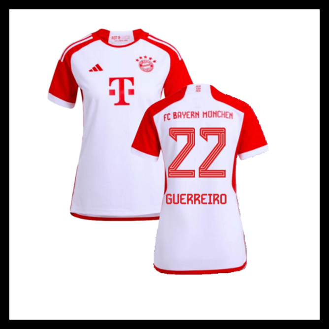 Billige Fodboldtrøjer Bayern München 2023-2024 Dame GUERREIRO #22 Hjemmebanetrøje