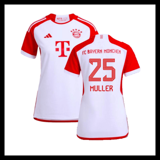 Billige Fodboldtrøjer Bayern München 2023-2024 Dame MULLER #25 Hjemmebanetrøje