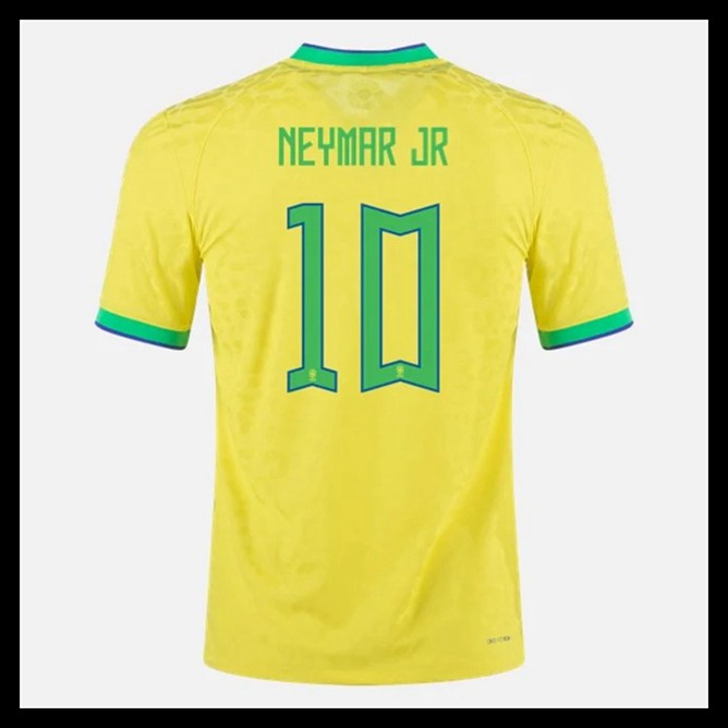 Billige Fodboldtrøjer Brasilien VM I Fodbold 2022 NEYMAR #10 Hjemmebanetrøje