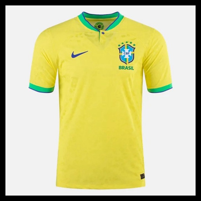 Billige Fodboldtrøjer Brasilien VM I Fodbold 2022 Hjemmebanetrøje