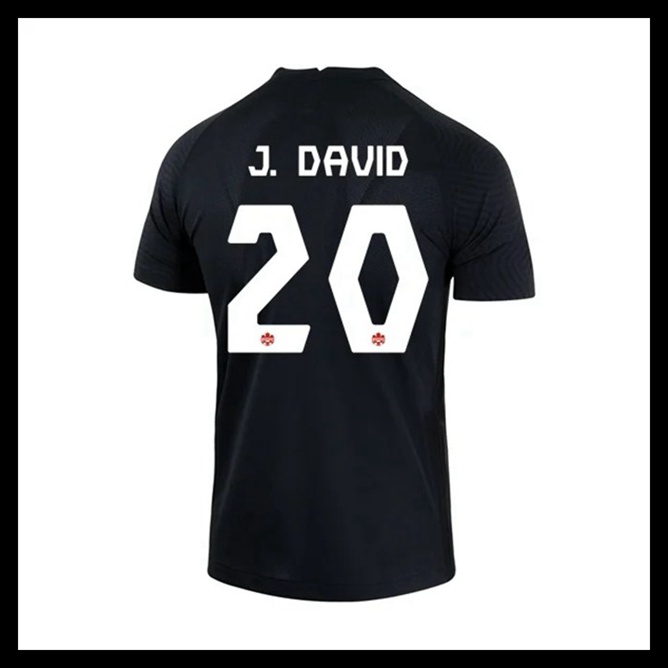 Billige Fodboldtrøjer Canada VM I Fodbold 2022 J DAVID #20 Tredjetrøje