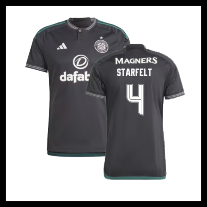 Billige Fodboldtrøjer Celtic 2023-2024 STARFELT #4 Udebanetrøje