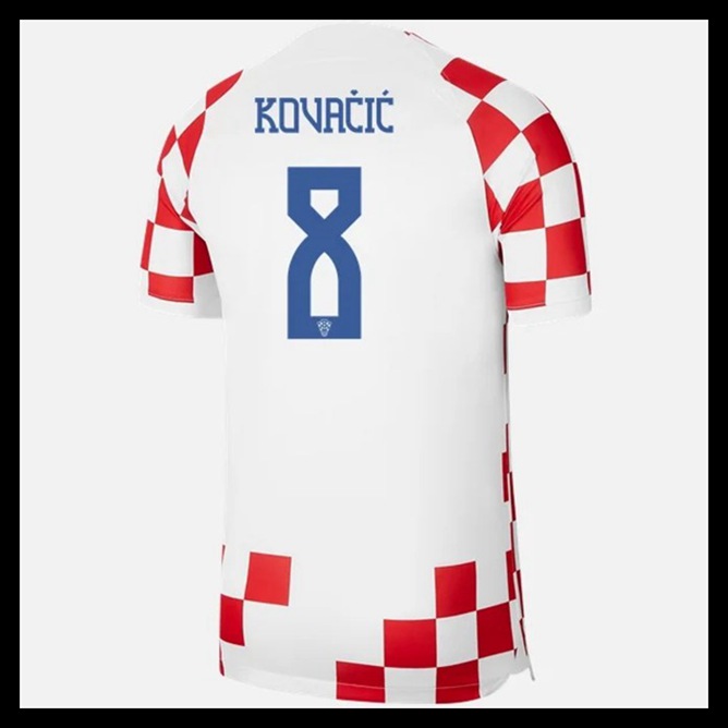 Billige Fodboldtrøjer Kroatien VM I Fodbold 2022 KOVACIC #8 Hjemmebanetrøje
