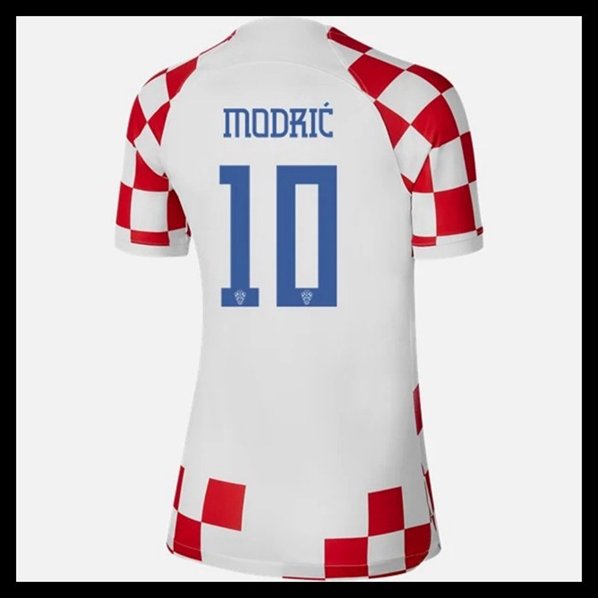 Billige Fodboldtrøjer Kroatien VM I Fodbold 2022 Dame MODRIC #10 Hjemmebanetrøje