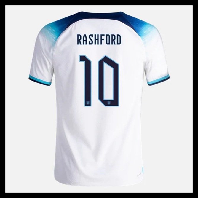 Billige Fodboldtrøjer England VM I Fodbold 2022 RASHFORD #10 Hjemmebanetrøje