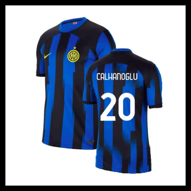 Billige Fodboldtrøjer Inter Milan 2023-2024 CALHANOGLU #20 Hjemmebanetrøje