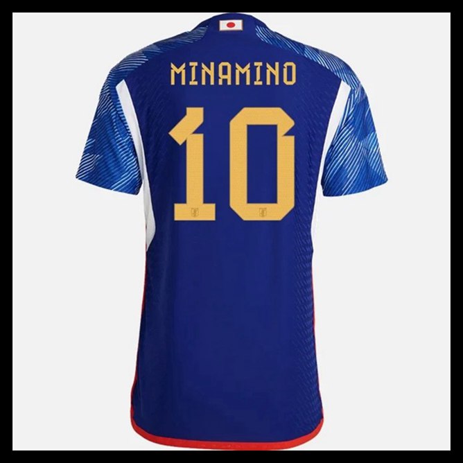 Billige Fodboldtrøjer Japan VM I Fodbold 2022 MINAMINO #10 Hjemmebanetrøje