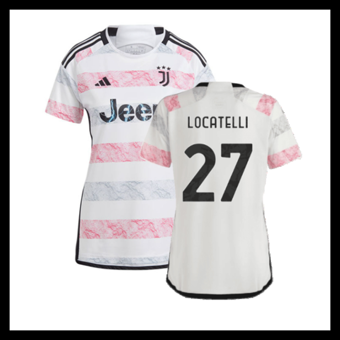 Billige Fodboldtrøjer Juventus 2023-2024 Dame LOCATELLI #27 Udebanetrøje