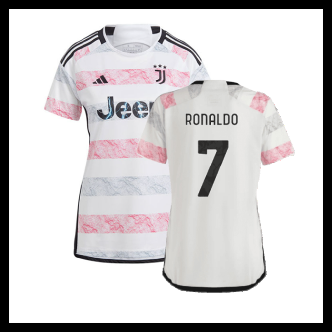 Billige Fodboldtrøjer Juventus 2023-2024 Dame RONALDO #7 Udebanetrøje