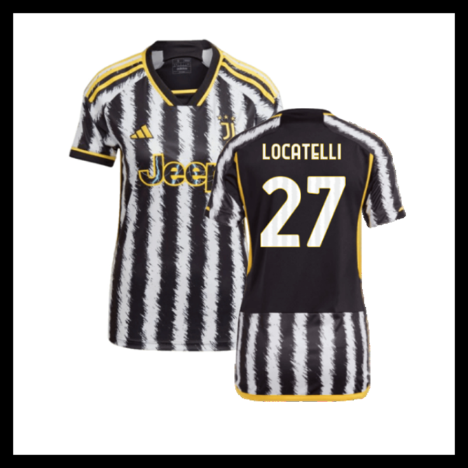 Billige Fodboldtrøjer Juventus 2023-2024 Dame LOCATELLI #27 Hjemmebanetrøje