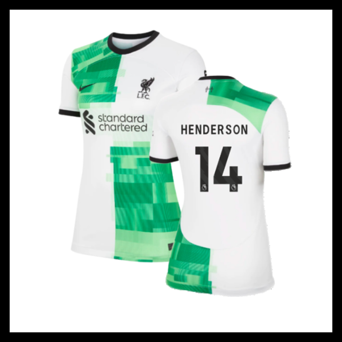 Billige Fodboldtrøjer Liverpool 2023-2024 Dame HENDERSON #14 Udebanetrøje