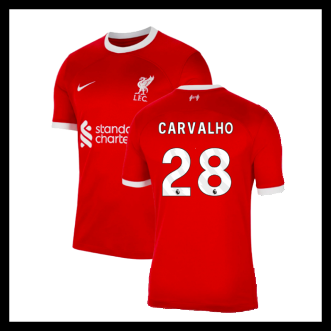 Billige Fodboldtrøjer Liverpool 2023-2024 CARVALHO #28 Hjemmebanetrøje