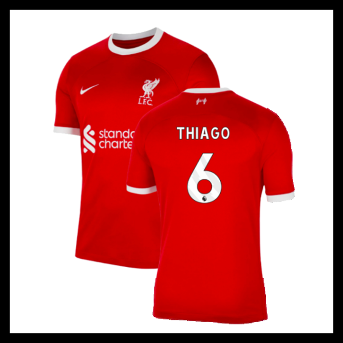 Billige Fodboldtrøjer Liverpool 2023-2024 THIAGO #6 Hjemmebanetrøje