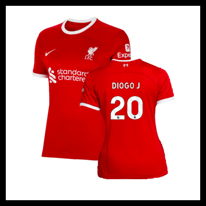 Billige Fodboldtrøjer Liverpool 2023-2024 Dame DIOGO J #20 Hjemmebanetrøje