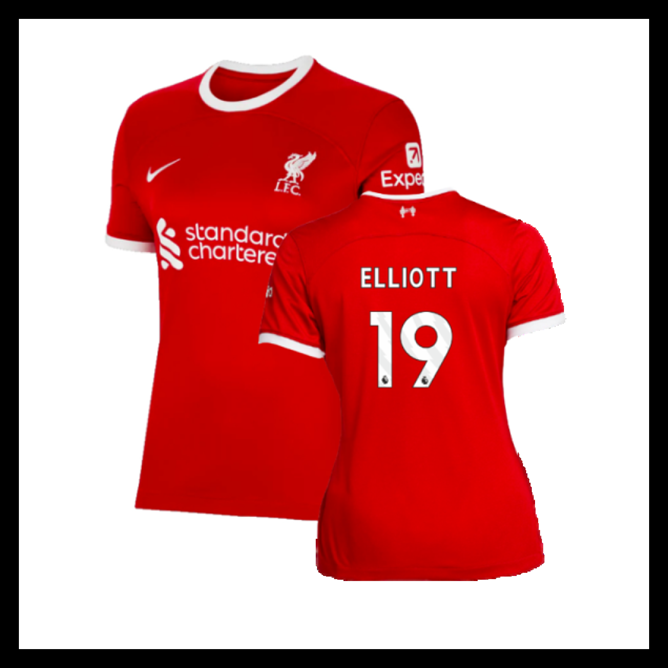 Billige Fodboldtrøjer Liverpool 2023-2024 Dame ELLIOTT #19 Hjemmebanetrøje