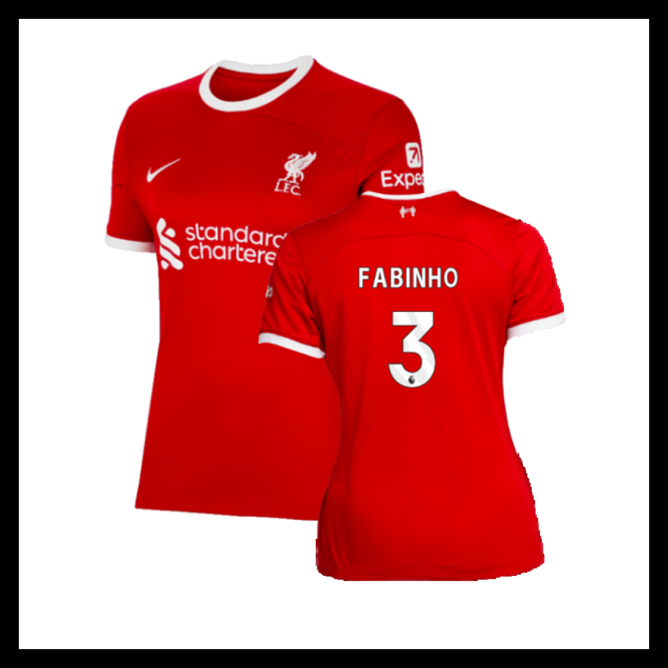 Billige Fodboldtrøjer Liverpool 2023-2024 Dame FABINHO #3 Hjemmebanetrøje
