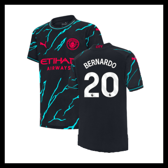 Billige Fodboldtrøjer Manchester City 2023-2024 BERNARDO #20 Tredjetrøje