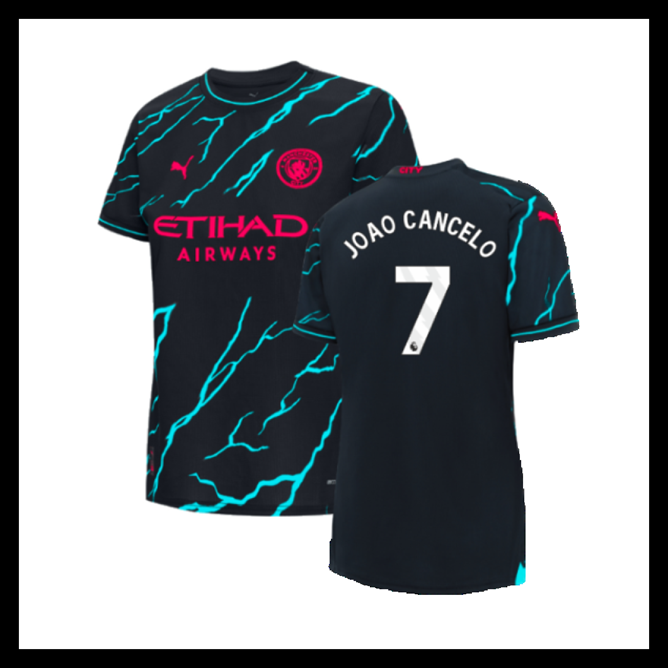 Billige Fodboldtrøjer Manchester City 2023-2024 Dame JOAO CANCELO #7 Tredjetrøje