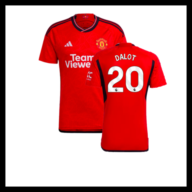 Billige Fodboldtrøjer Manchester United 2023-2024 DALOT #20 Hjemmebanetrøje