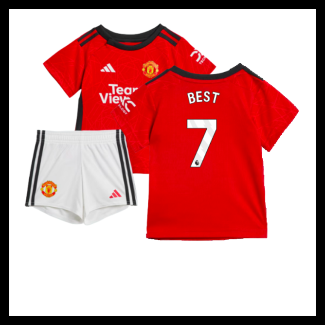 Billige Fodboldtrøjer Manchester United 2023-2024 Børn BEST #7 Hjemmebanetrøje