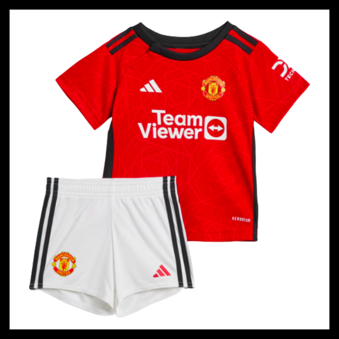 Billige Fodboldtrøjer Manchester United 2023-2024 Børn Hjemmebanetrøje