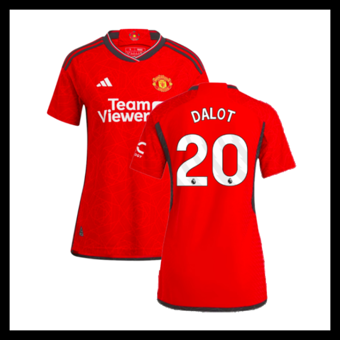 Billige Fodboldtrøjer Manchester United 2023-2024 Dame DALOT #20 Hjemmebanetrøje
