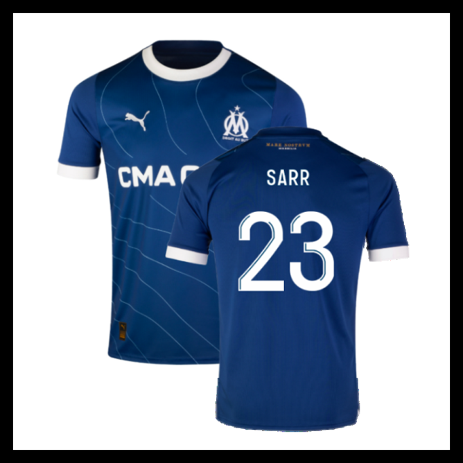 Billige Fodboldtrøjer Marseille 2023-2024 SARR #23 Udebanetrøje