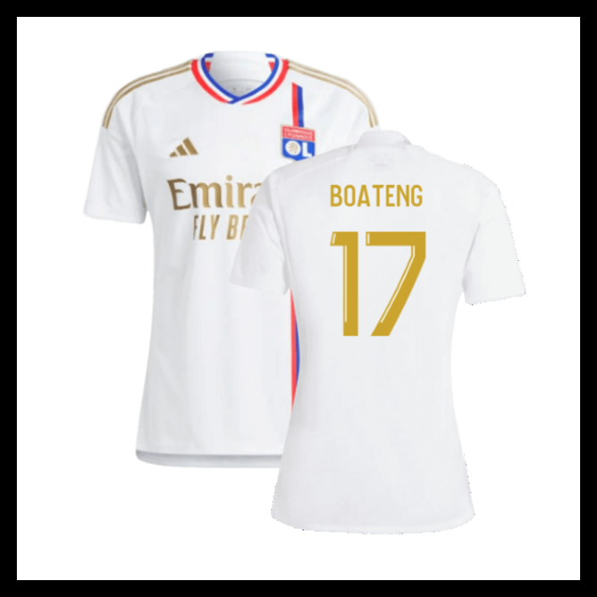 Billige Fodboldtrøjer Lyonnais 2023-2024 BOATENG #17 Hjemmebanetrøje