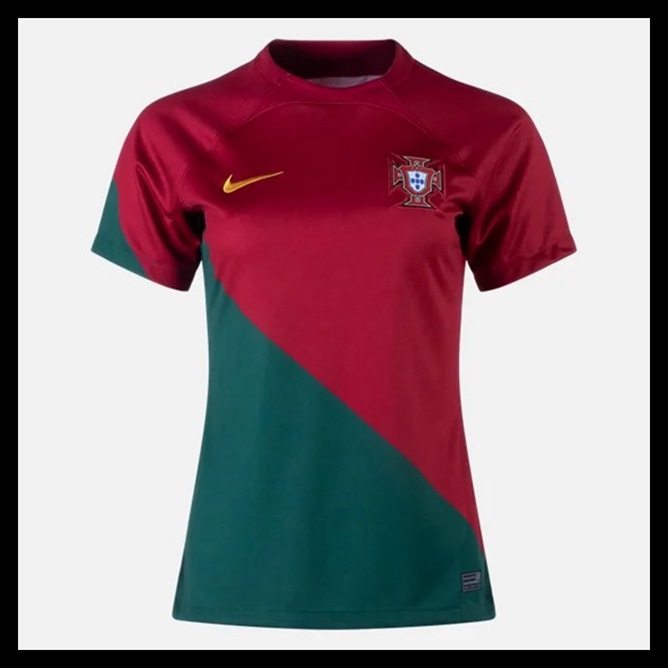 Billige Fodboldtrøjer Portugal VM I Fodbold 2022 Dame Hjemmebanetrøje