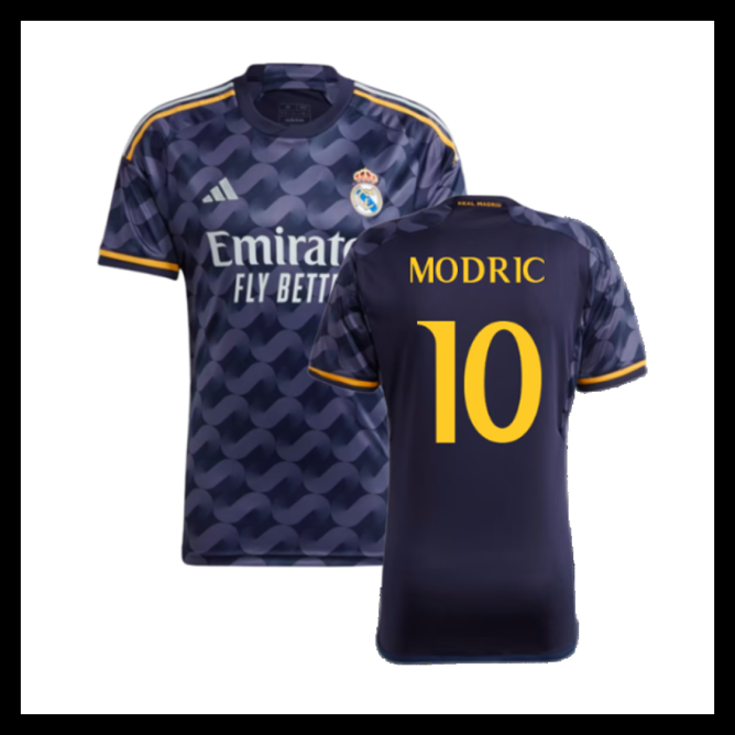 Billige Fodboldtrøjer Real Madrid 2023-2024 MODRIC #10 Udebanetrøje