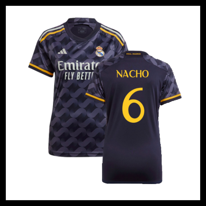 Billige Fodboldtrøjer Real Madrid 2023-2024 Dame NACHO #6 Udebanetrøje