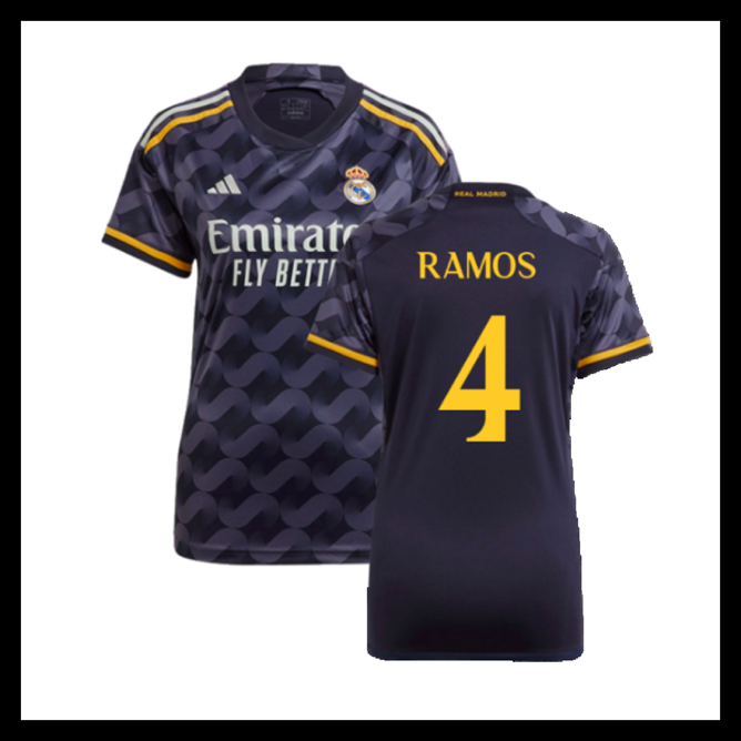 Billige Fodboldtrøjer Real Madrid 2023-2024 Dame RAMOS #4 Udebanetrøje