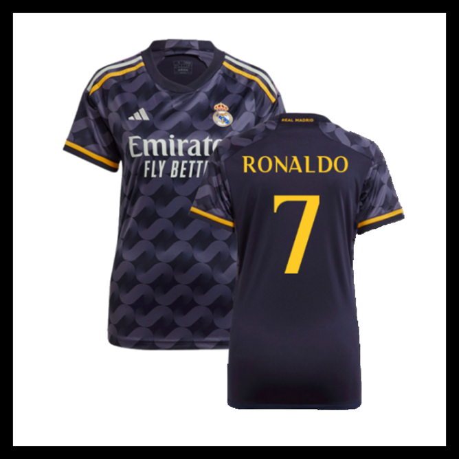 Billige Fodboldtrøjer Real Madrid 2023-2024 Dame RONALDO #7 Udebanetrøje