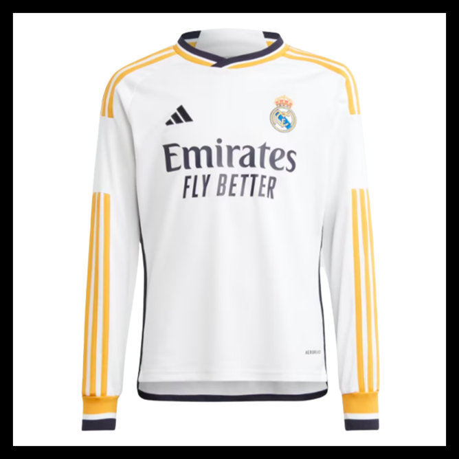 Billige Fodboldtrøjer Real Madrid 2023-2024 Lange ærmer Hjemmebanetrøje