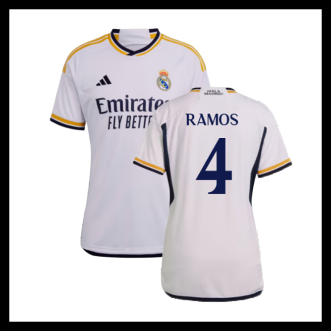 Billige Fodboldtrøjer Real Madrid 2023-2024 Dame RAMOS #4 Hjemmebanetrøje