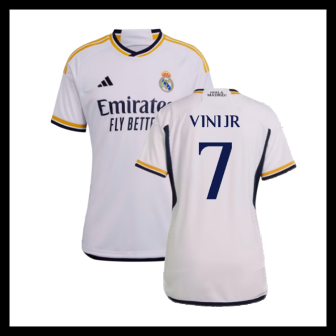 Billige Fodboldtrøjer Real Madrid 2023-2024 Dame VINI JR #7 Hjemmebanetrøje