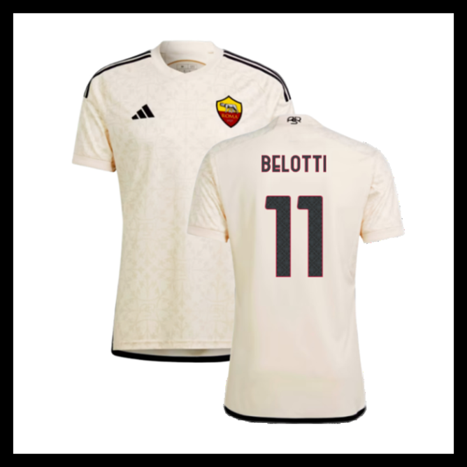 Billige Fodboldtrøjer AS Roma 2023-2024 BELOTTI #11 Udebanetrøje