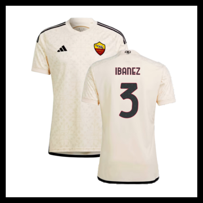 Billige Fodboldtrøjer AS Roma 2023-2024 IBANEZ #3 Udebanetrøje