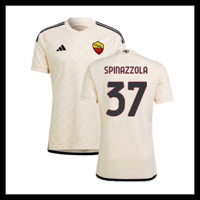 Billige Fodboldtrøjer AS Roma 2023-2024 SPINAZZOLA #37 Udebanetrøje