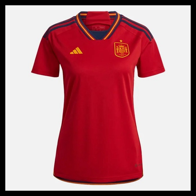Billige Fodboldtrøjer Spanien VM I Fodbold 2022 Dame Hjemmebanetrøje