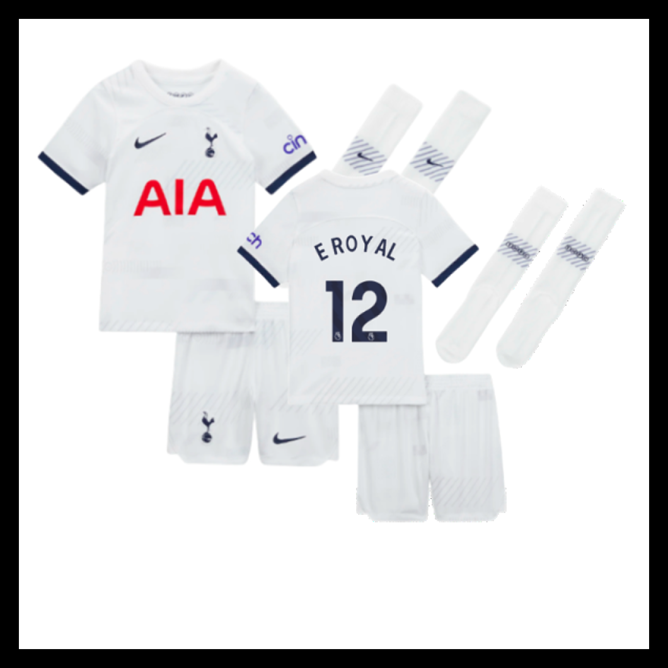 Billige Fodboldtrøjer Tottenham Hotspur 2023-2024 Børn E ROYAL #12 Hjemmebanetrøje